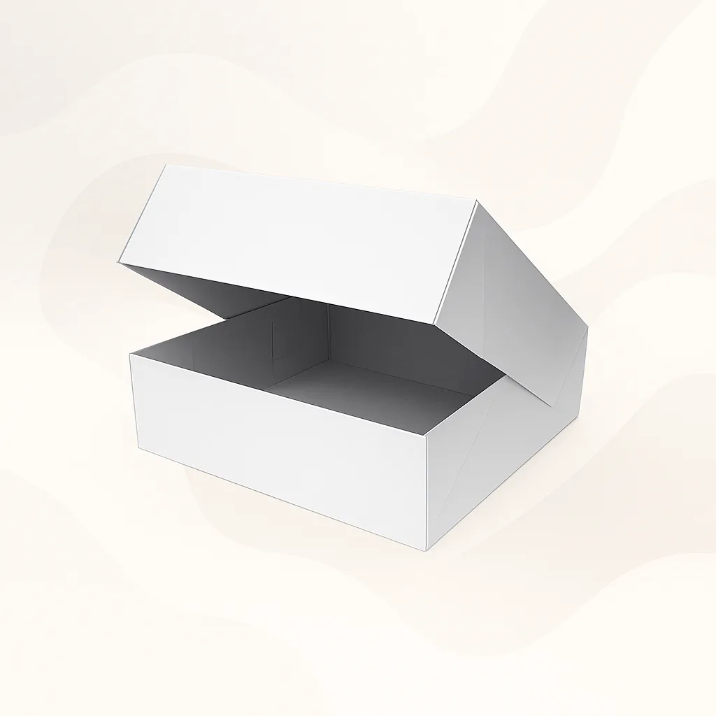 Boîte pâtissière en carton blanc