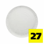 ASSIETTES BLANC N27 - 100 UND