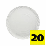 ASSIETTES BLANC N20 - 100 UND