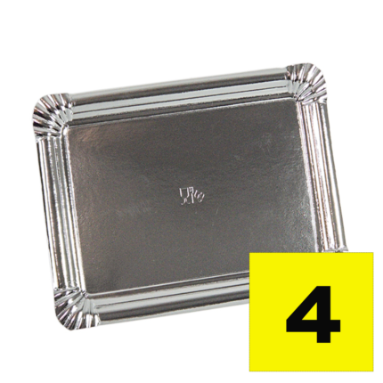 PLATEAUX ARGENT N4 - 100 UND