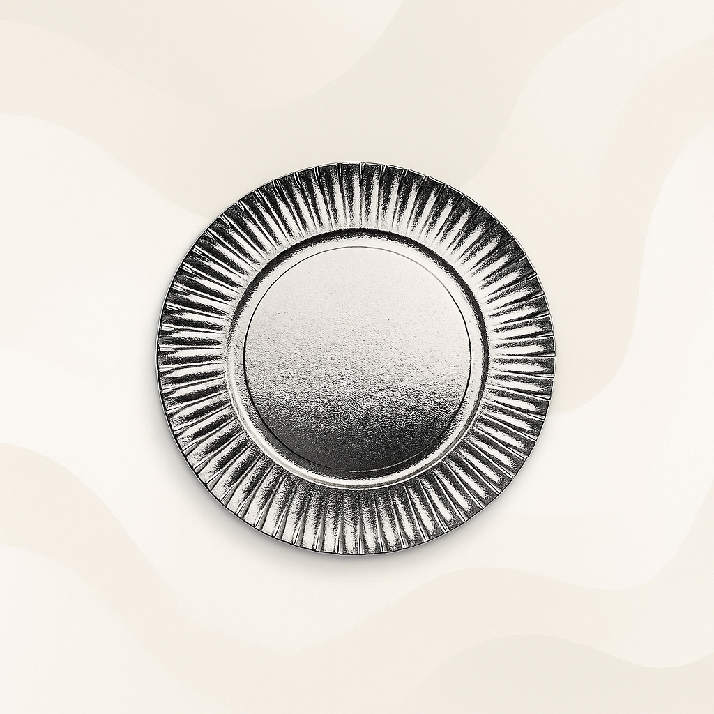 assiettes argent